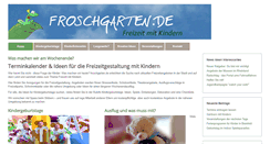 Desktop Screenshot of froschgarten.de