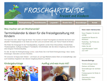 Tablet Screenshot of froschgarten.de